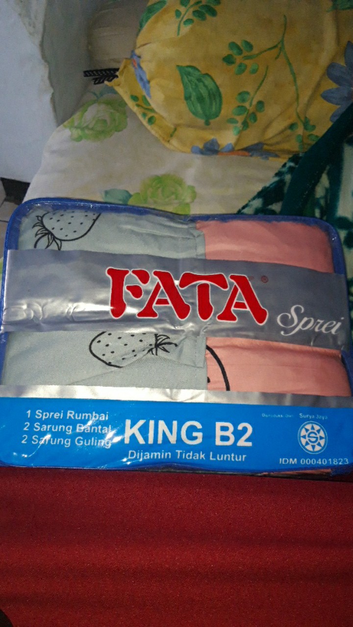Rc Sprei Fata Rumbai King Ukuran 180x200 Motif Minimalis Harga Terjangkau