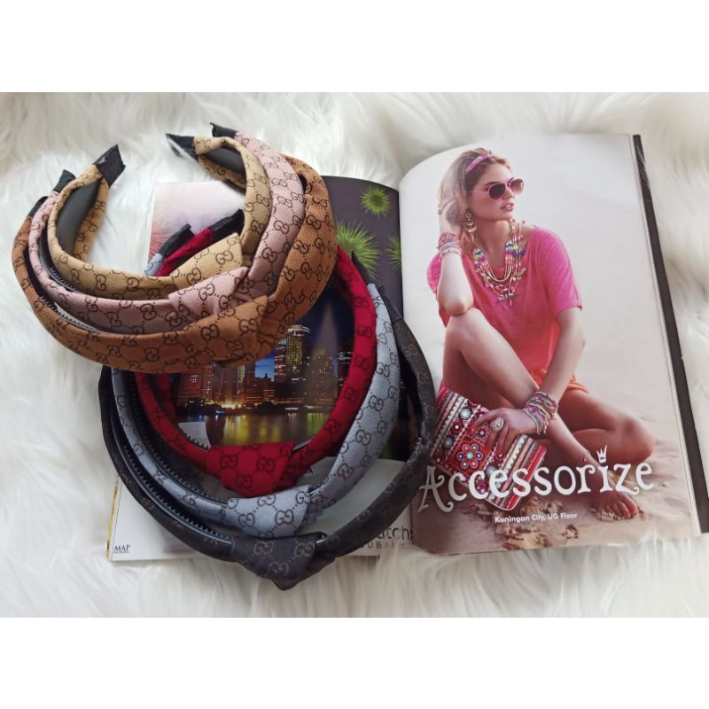 Bando Korea Simple | Bandana Variasi LV & Gucci IMPORT