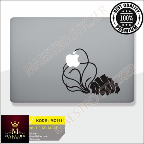 M.STICKER Sticker Macbook Sticker Laptop Aksesoris Macbook Apple Siput
