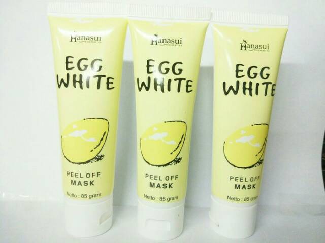 MASKER TELUR HANASUI BPOM ORIGINAL / EGG WHITE PEEL OFF MASK HANASUI ORI