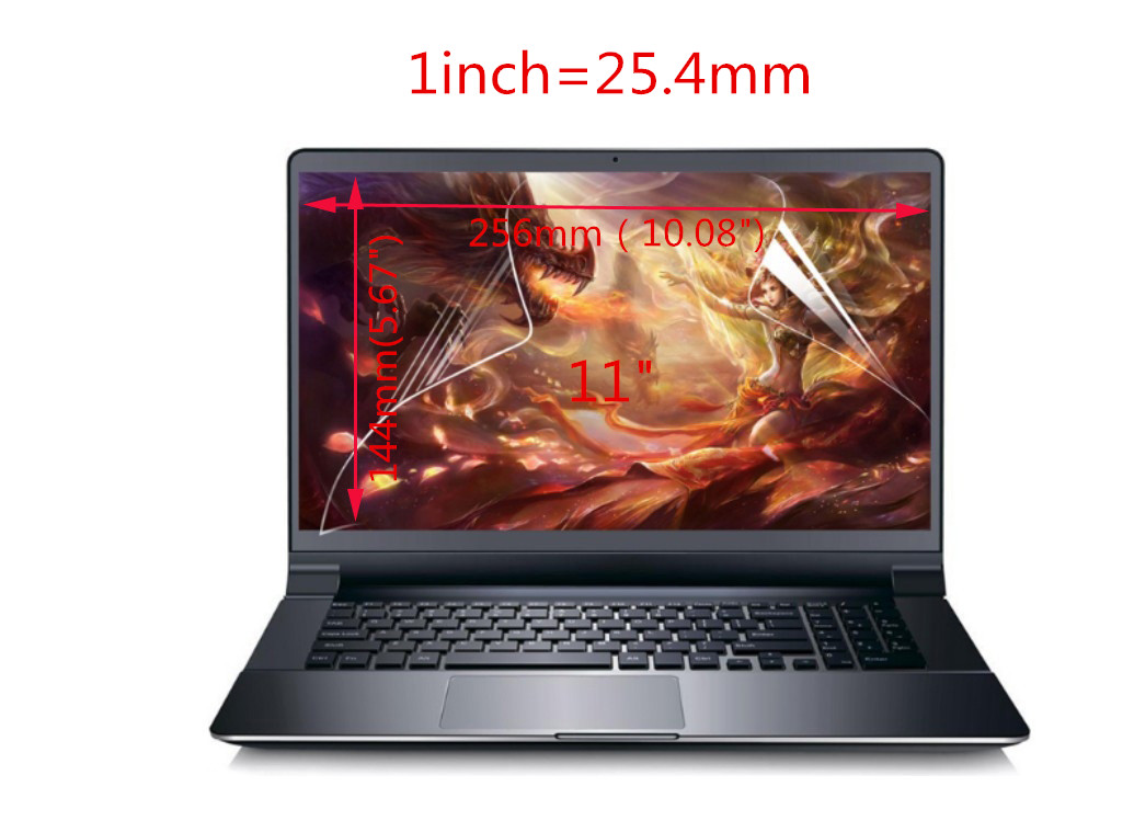 2 Pack High CLear Screeen film Universal 16:9 Screen Protector For laptop Notebook Computer-5