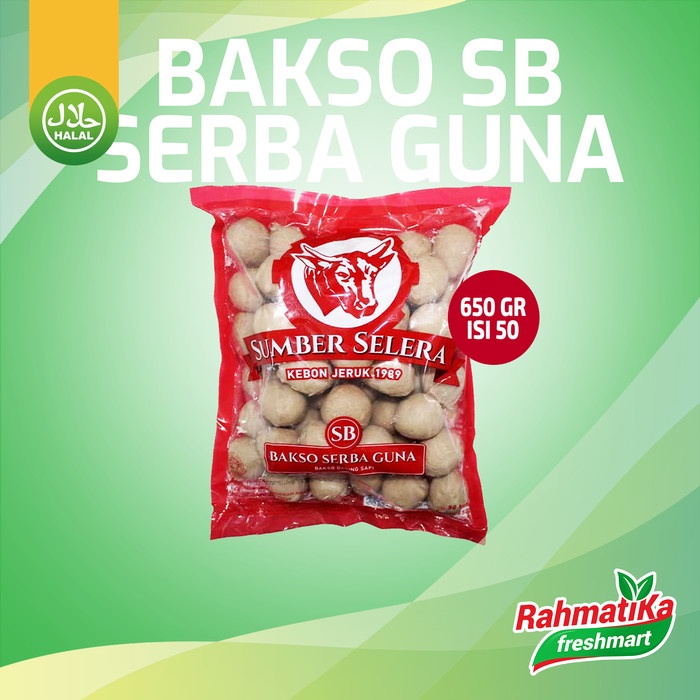 

ORIGINAL MURAH Bakso SB Serba Guna Isi 50 / Bakso Sumber Selera 650 gr (Frozen Food)