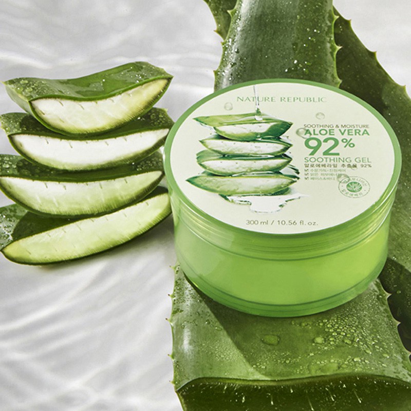 [COD] FREE MASKER ROREC 2 PCS NATURE REPUBLIC Aloe Vera 92% Soothing Gel - 300ml