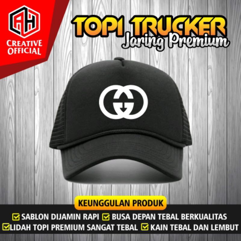 TOPI JARING PRIA WANITA / TOPI TRUCKER PREMIUM GUCCI HIGH QUALITY