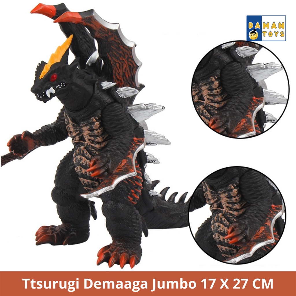 Tsurugi Demaaga Action Figure Godzilla Monster Ultraman Kaiju, Mainan Anak Laki laki