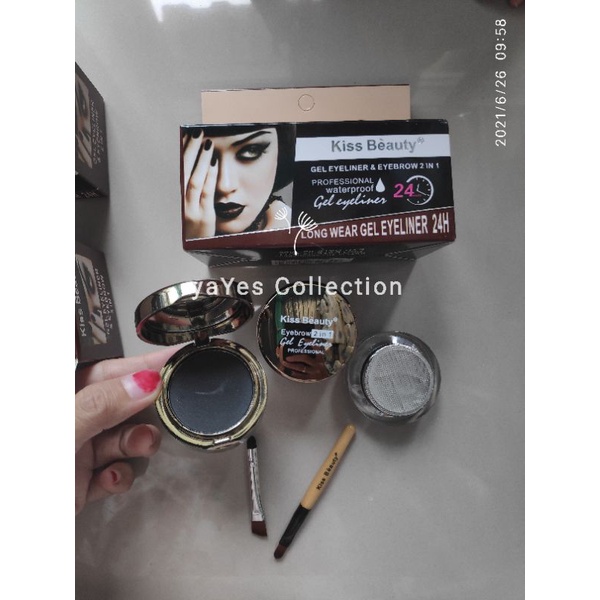 Maskara Eyeliner Eyebrow 2 in 1 pen Maybelline mebeline maybelin 2in1 magnum