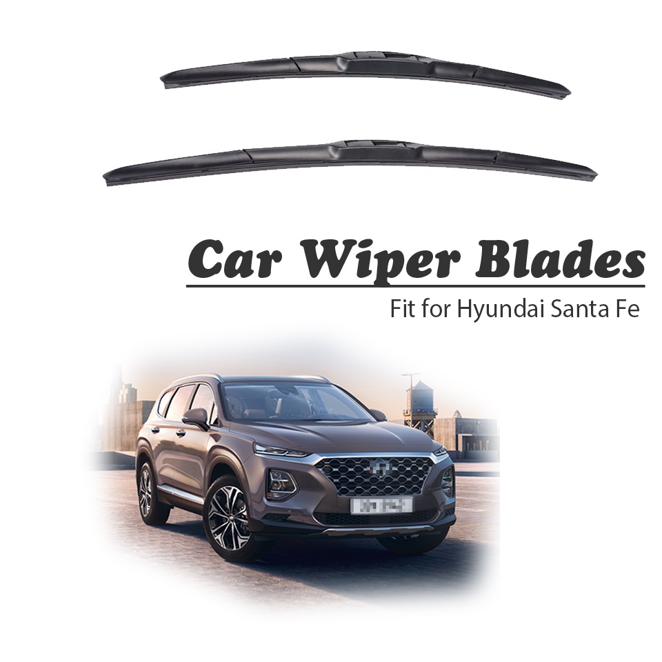 1 Set Karet Wiper Kaca Depan Mobil Untuk Hyundai Santa Fe 2017 2016 2015 2014-2000