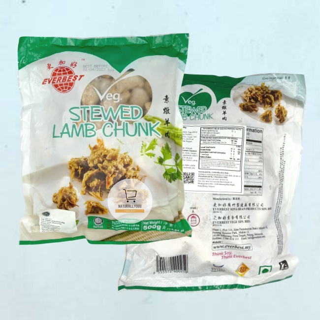 Everbest Vegetarian Kambing Vegetarian Stewed Lamb Chunk 500GR