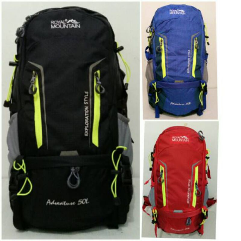 tas ransel gunung tas keril tes traveling Royal mauntain 50 L