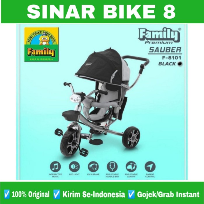 Sepeda Anak Roda 3 Stoller Family Sauber F 8101