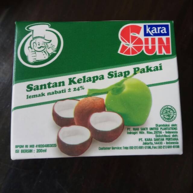 

Santan kelapa Sun Kara 200 ml