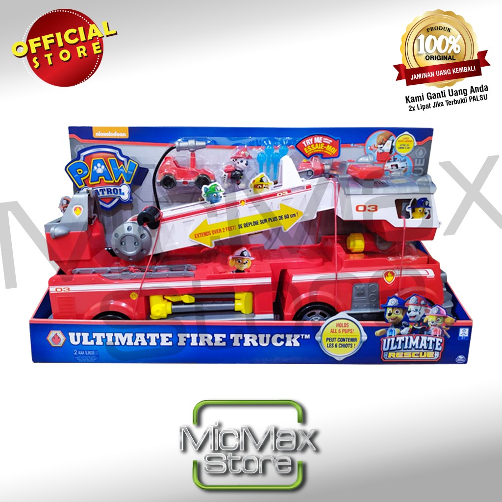 marshall paw patrol ultimate fire truck