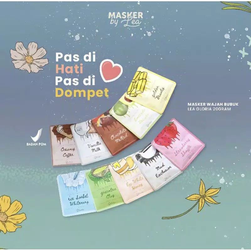 [ TERMURAH  ] MASKER LEA GLORIA 100% ORIGINAL