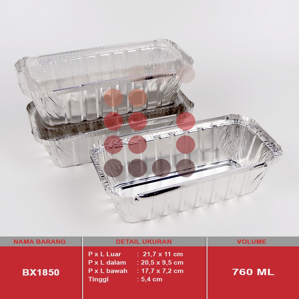 alumunium foil cup BX1850 + tutup / lasagna / macaroni schotel