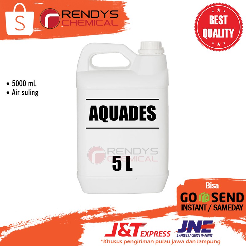 Aquadest / Akuades / Aquades / Air Suling / Air Aki Radiator - 5 Liter