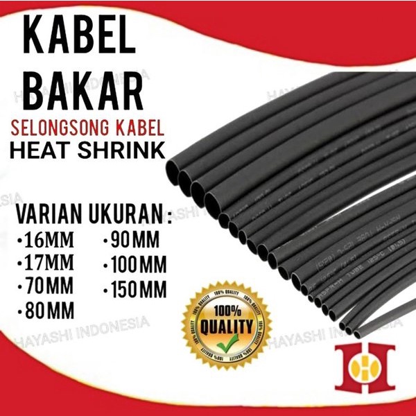 Heat Shrink Kabel Bakar Konektor Penyambung Kabel Isolasi Ukuran Besar