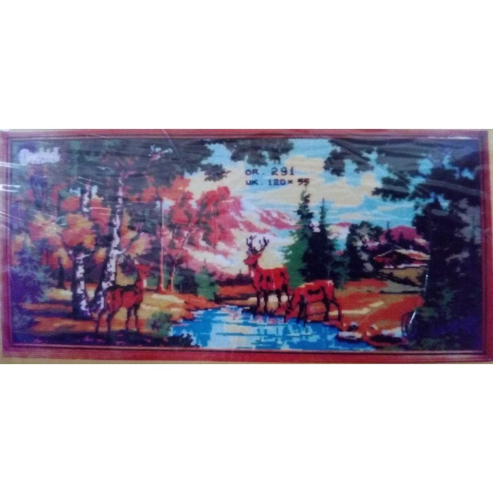 KRUISSTEEK KRISTIK ORCHID MOTIF PEMANDANGAN or 291