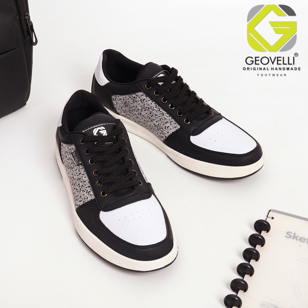 Sepatu sneakers pria geovelli trendy gaya sporty - sneker cowo