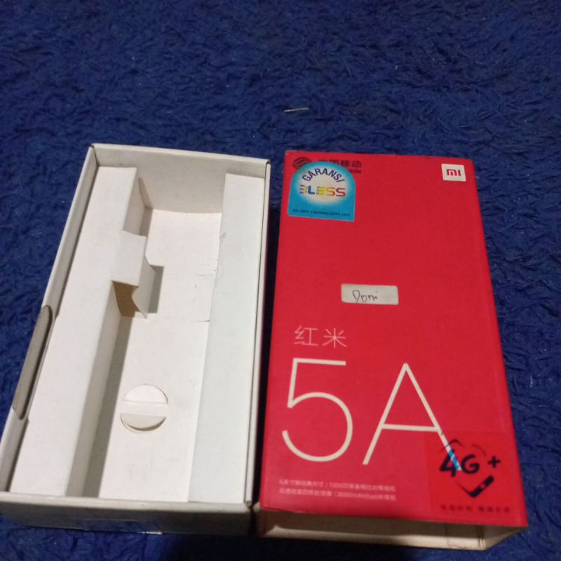 dus box kotak hp ori redmi 5a