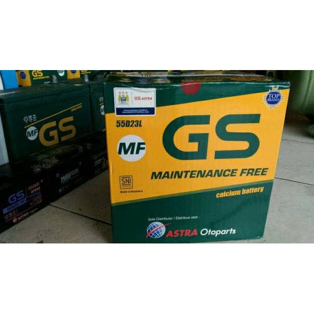 AKI MOBIL KIJANG INNOVA BENSIN GS ASTRA 55D23L MF AKI KERING