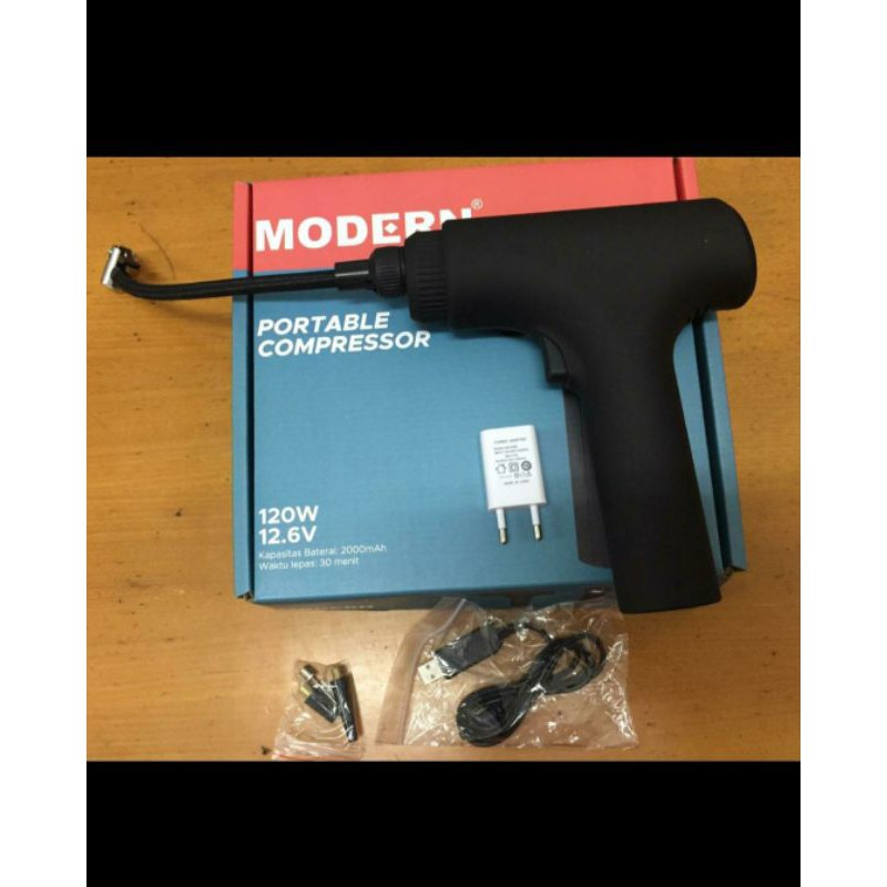 MESIN POMPA BAN CAS CHARGER KOMPRESOR COMPRESSOR PORTABLE MODERN 12,6V