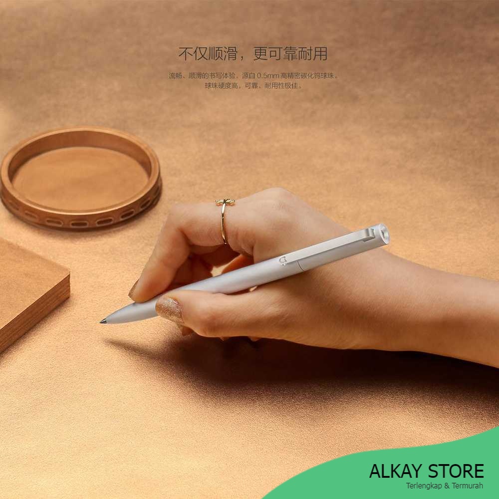 

Xiaomi Mi Jia Metal Signature Pen Pulpen - MJJSQZB02XM (Original) Alkay Store