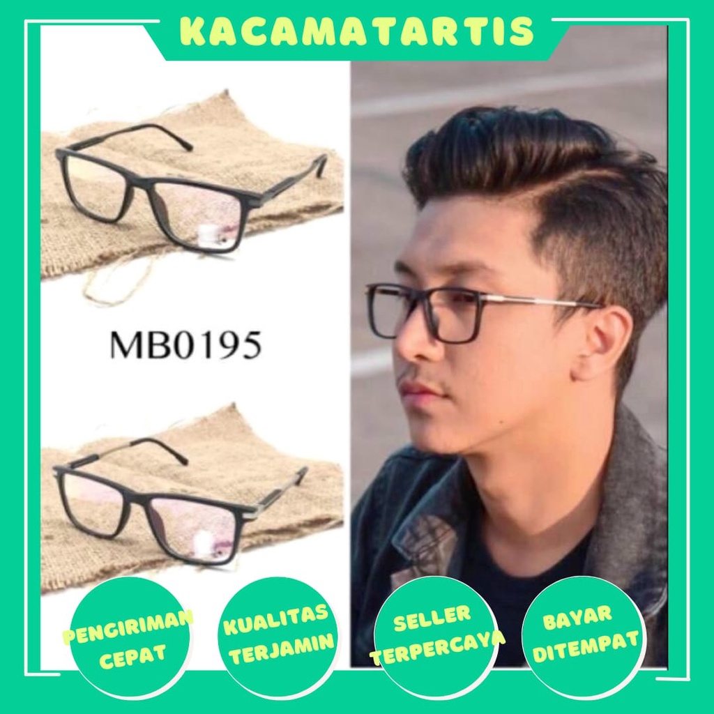KACAMATA PRIA (Anti Radiasi Photocromic Blueray ) Normal Minus Silinder plus MB0195