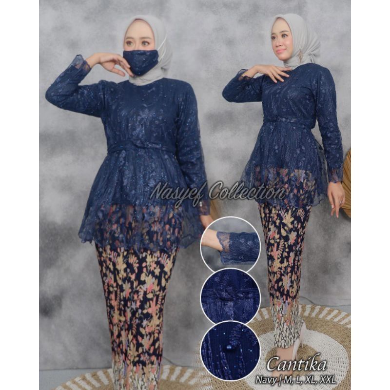 setelan kebaya wanita/kebaya modern/kebaya wisuda/kebaya pesta/kebaya SET KEBAYA TULLE MARSYA - KEBAYA WISUDA  - MODEL KEBAYA KEKINIAN OUTFIT PESTA CANTIK DAN MODERN