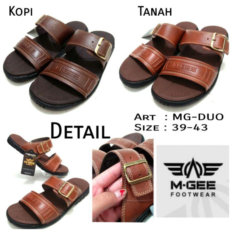 SANDAL DEWASA PRIA SELOP 2TALI TERBARU M-GEE ORIGINAL MG DUO 2WARNA SIZE 39-43