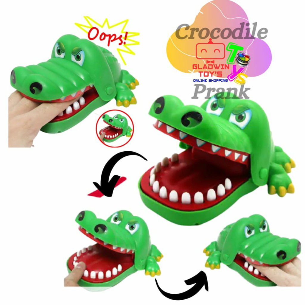 CROCODILE DENTIST GAME SURPRISE TOYS - MAINAN BUAYA GIGIT BUAYA TARIK CROCODILE