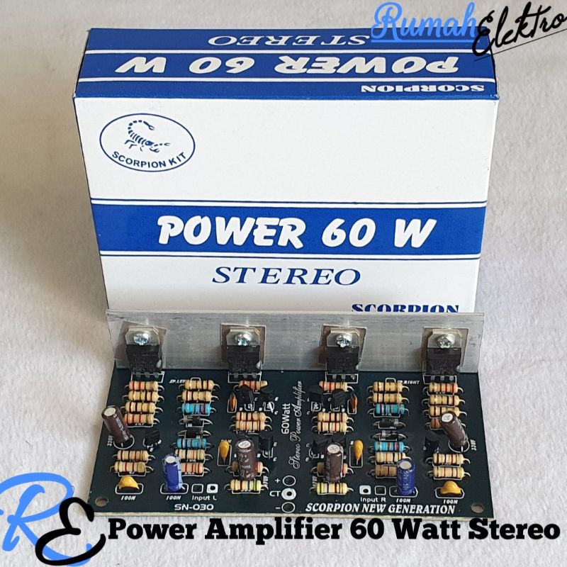 Driver Power Amplifier 60 Watt Stereo