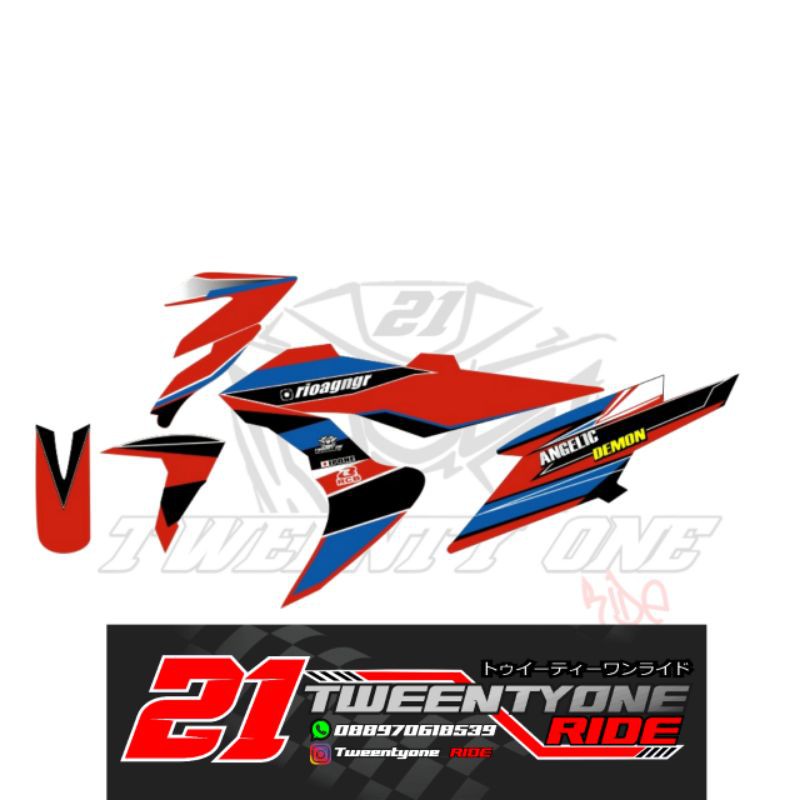 DECAL HONDA SONIC FULL BODY