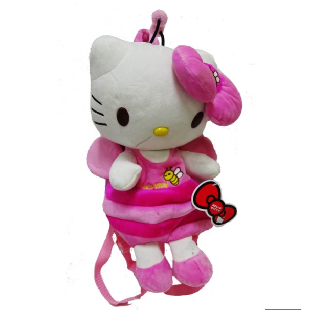 Sekawanmart Tas Ransel Anak Hello Kitty Import Bahan Boneka Full Body TERMURAH!!! ( 191142 )