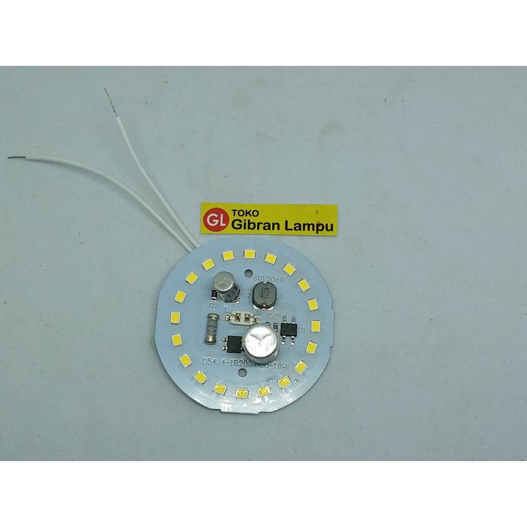 PCB Mata Lampu LED 18w KW1 Tanpa Driver - DOB LED AC 18 Watt Langsung 220V (ACR)