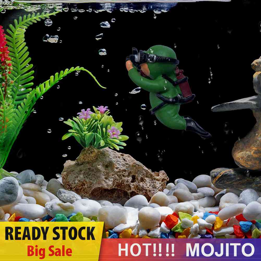 Aquarium Fish Tank Landscape Diver Underwater Aquatic Floating Ornaments