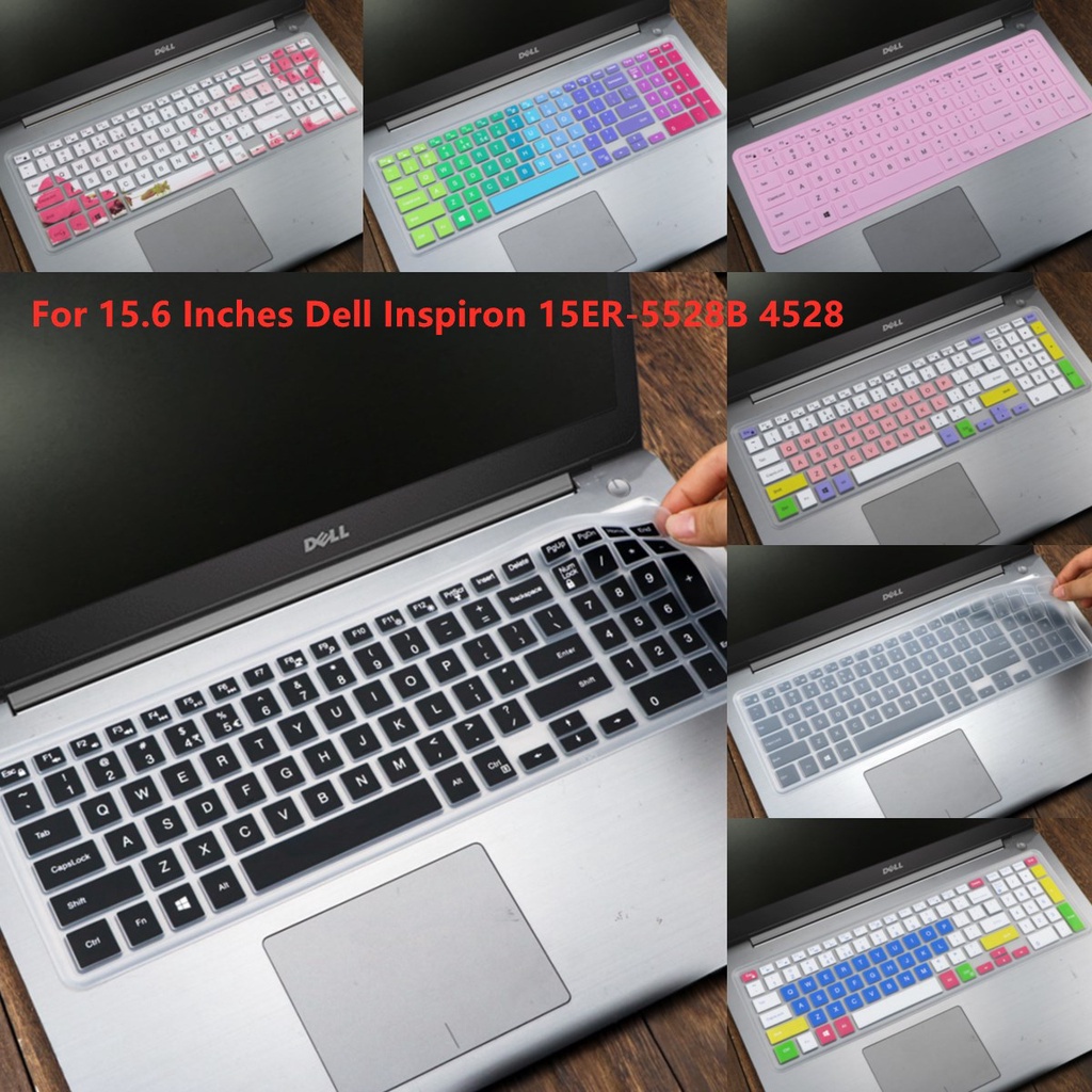 For 15.6 Inches Dell Inspiron 15ER-5528B 4528  Soft Ultra-thin Silicone Laptop Keyboard Cover Protector