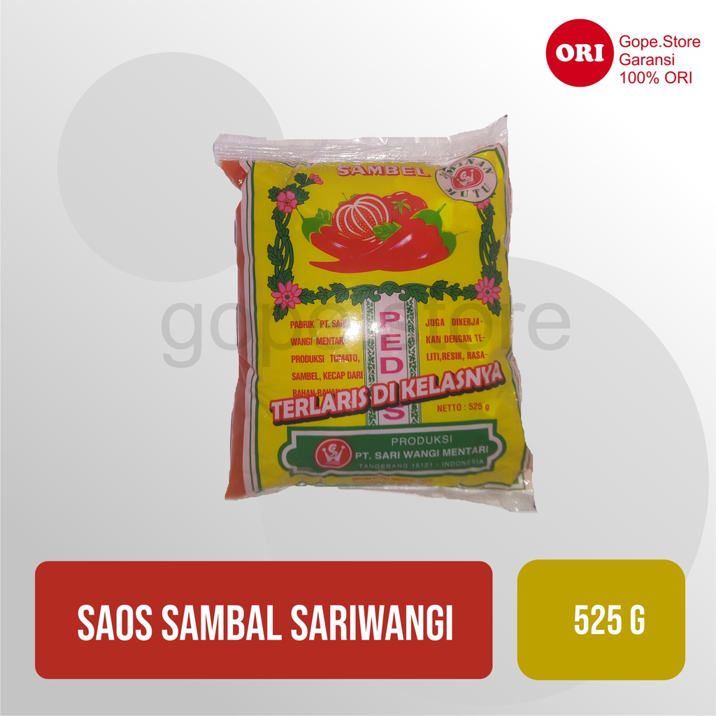 

Saos Sambal Sariwangi 525gr Original Refill Pack