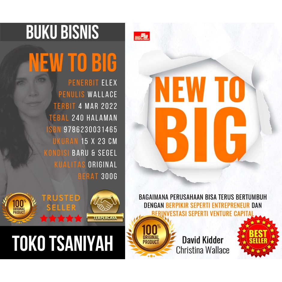 Buku Bisnis New to Big David Kidder Christina Wallace Buku Motivasi Bisnis Buku Pengembangan Diri Bu