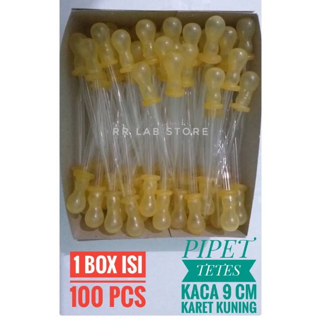 Original pipet / pipet tetes/ pipet tetes kaca / tetes/pipet9cm Kemasan Baru