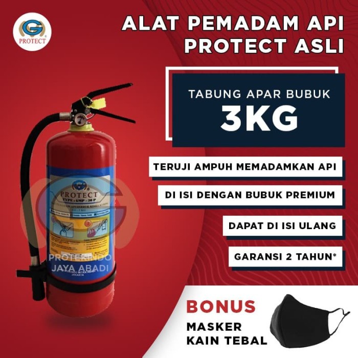 APAR 3 kg PROTECT Powder / Alat Pemadam Kebakaran / APAR 3kg l NEW21