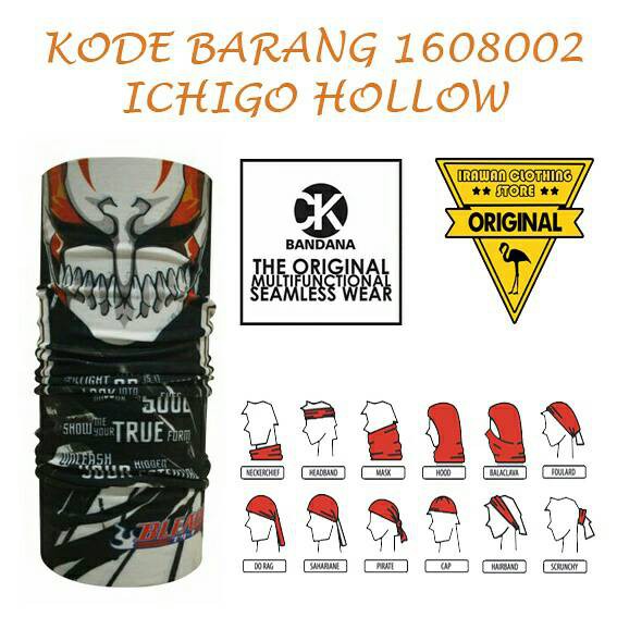 Buff Masker Multifungsi CK Bandana 1608002 ichigo hollow 849c