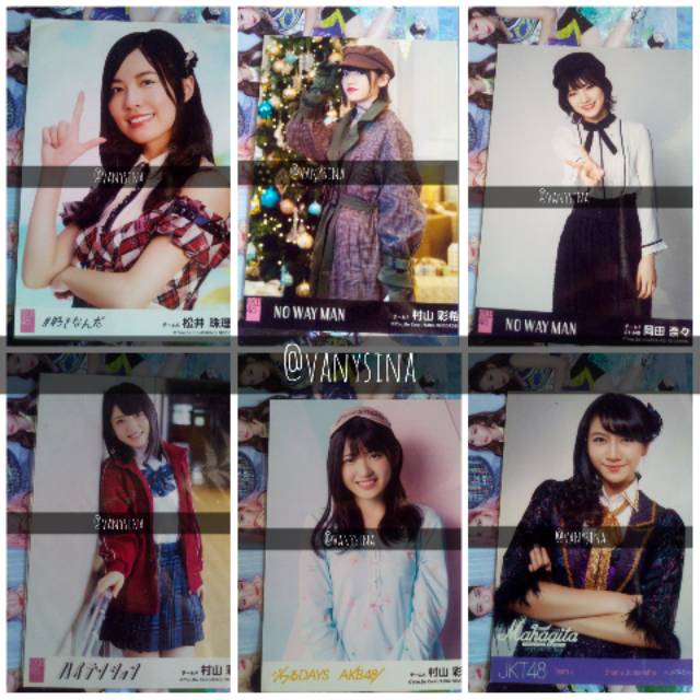 CEK VARIASI RARE Photopack (PP) AKB48/SKE48/JKT48 Matsui Jurina, Okada Nana, Murayama Yuiri, Shanju