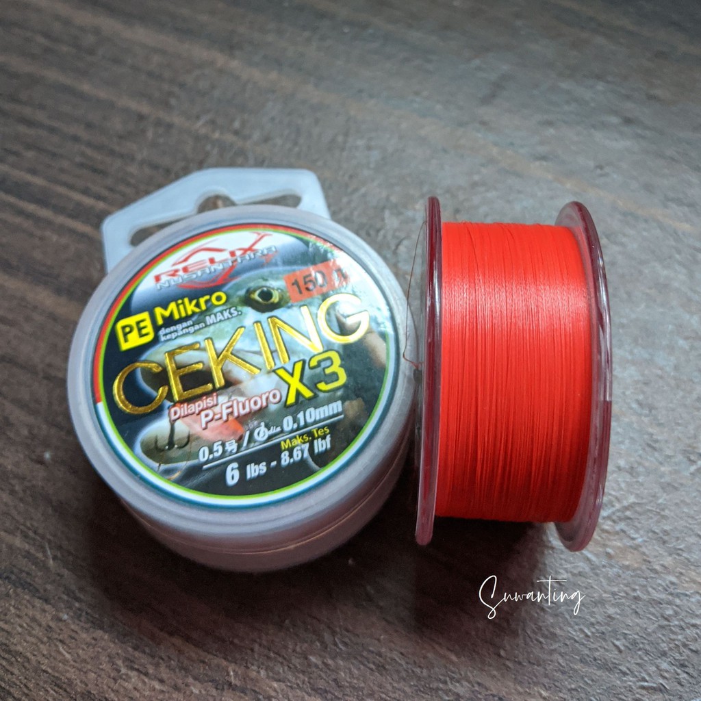 Senar Braided Micro PE Relix Nusantara Ceking X3 Ultralight