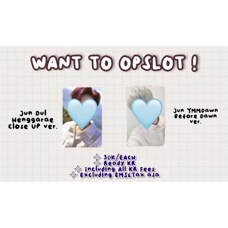 ALL BOOKED  JUN HENGGARAE DUL & YMMDAWN BEFORE DAWN SEVENTEEN PHOTOCARDS PC