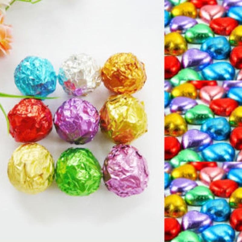 Aluminum Foil Chocolate/Candy Wrappers (100pcs)