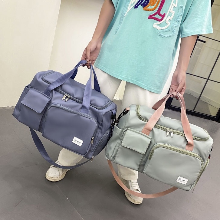 BJ28817 - BLACK/BLUE/DARKPURPLE/GRAY/LIGHTPURPLE/PINK - TAS TRAVEL BAG TAS DUFFEL GYM WANITA FASHION IMPORT MODIS ELEGAN TERMURAH TERLARIS TERBARU BAGSTORE JAKARTA TAS BATAM JT8817 GT1912 BQ3421 ZC5919 LT2094 EL4578