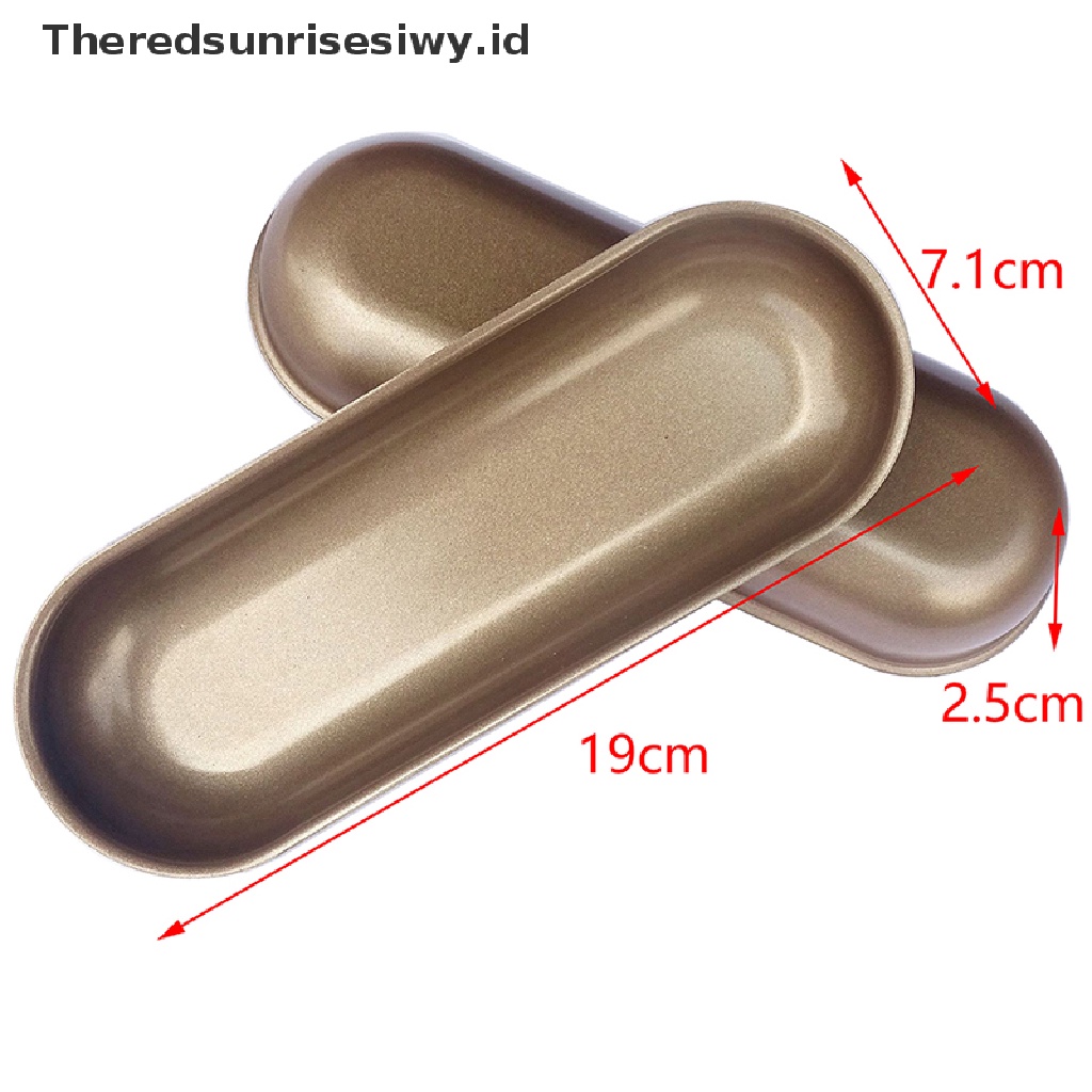 # Alat Rumah Tangga # 1 Pc Cetakan Roti Hot Dog Bentuk Oval Ukuran 7 Inch Anti Lengket