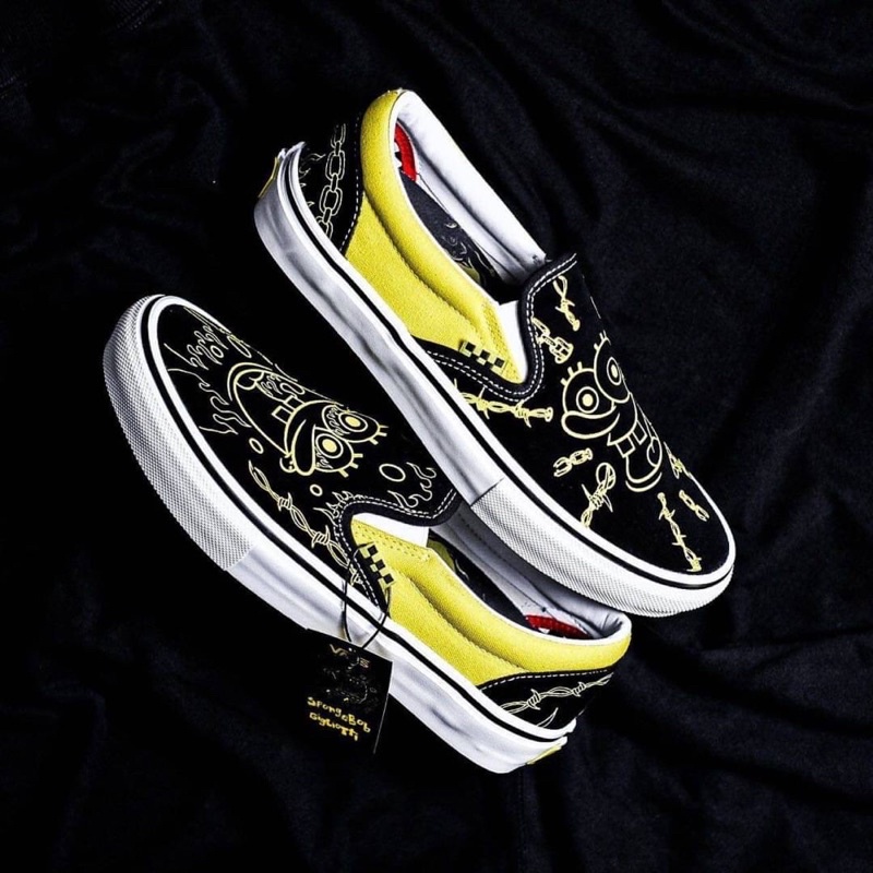 Vans Slip On Pro Skate x Spongebob Giglioti