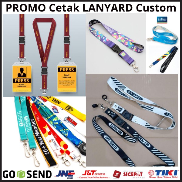 

(Bisa Satuan) Promo Cetak Lanyard ID CARD Custom / Lanyard Kalung / Cetak ID CARD Kalung Custom