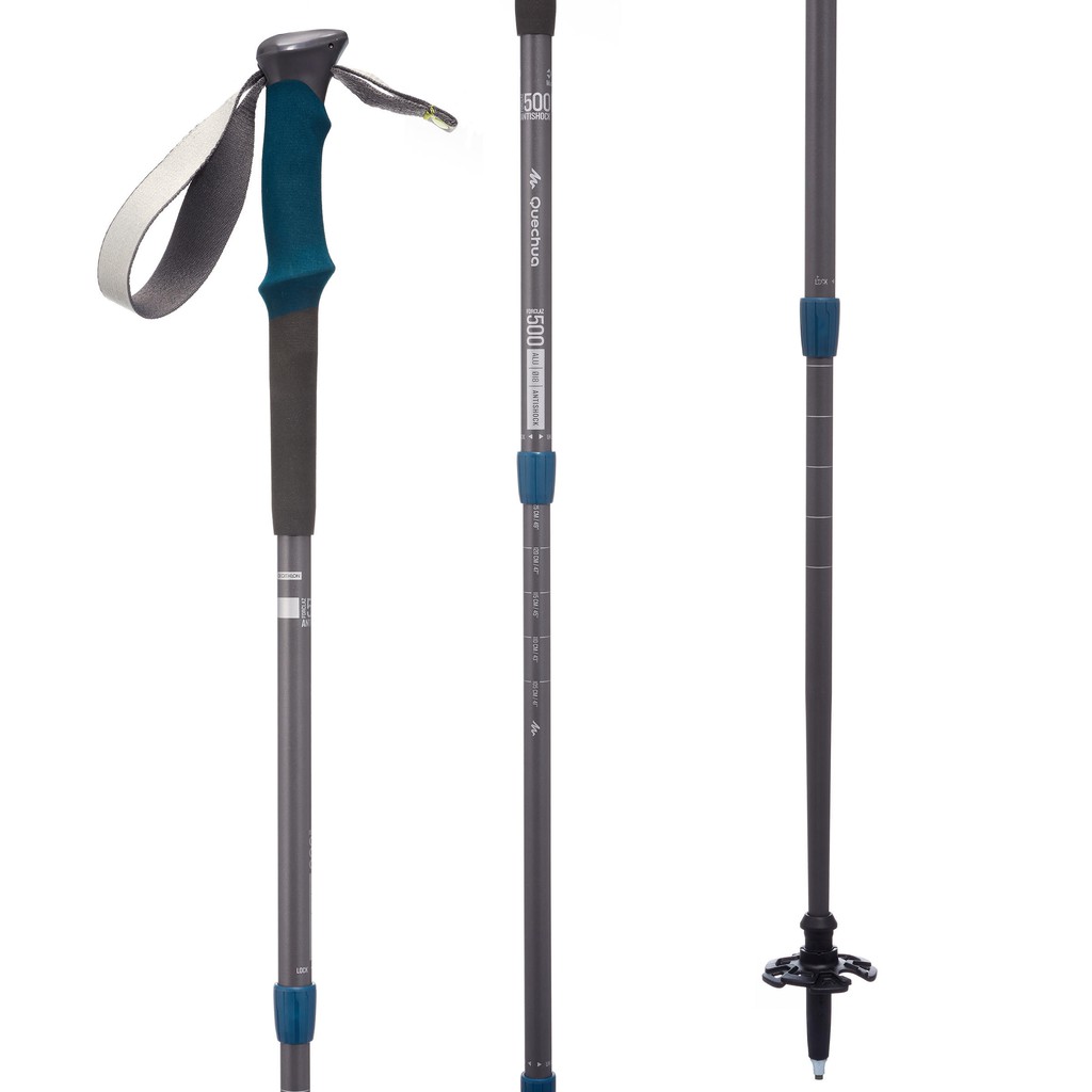 FORCLAZ F500AS Antishock Hiking Trekking Pole Alumunium Original